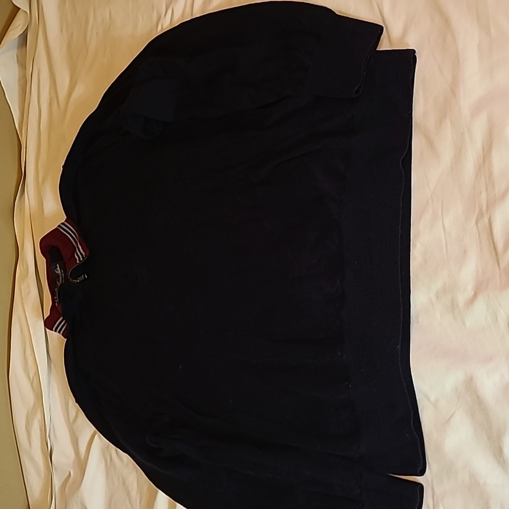 Brooks Brothers Merino Wool Tan Quarter Zip Sweater Large